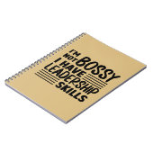 Ik ben geen Bossy Funny Quote Kantoor Notitieboek (Linkerzijde)