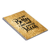 Ik ben geen Bossy Spiral Photo Notitieboek (Rechterzijde)