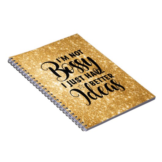Ik ben geen Bossy Spiral Photo Notitieboek (Rechterzijde)