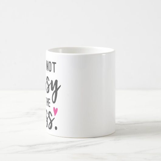 Ik ben geen bossy Two-Tone koffiekoffie mok (Center)