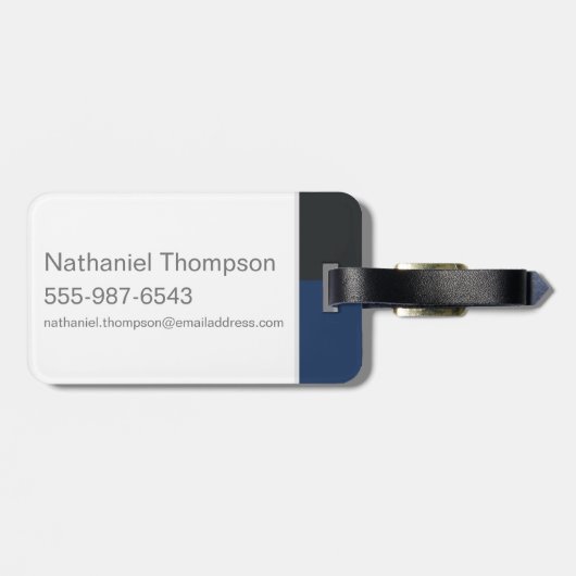 "Ik ben geen Bunny Rabbit" Hugo & DAFFY DUCK™ Bagagelabel (Achterkant horizontaal)