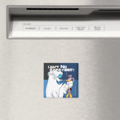 "Ik ben geen Bunny Rabbit" Hugo & DAFFY DUCK™ Magneet (Insitu (Vaatwasser))