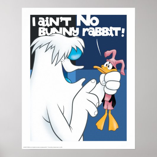 "Ik ben geen Bunny Rabbit" Hugo & DAFFY DUCK™ Poster (Voorkant)