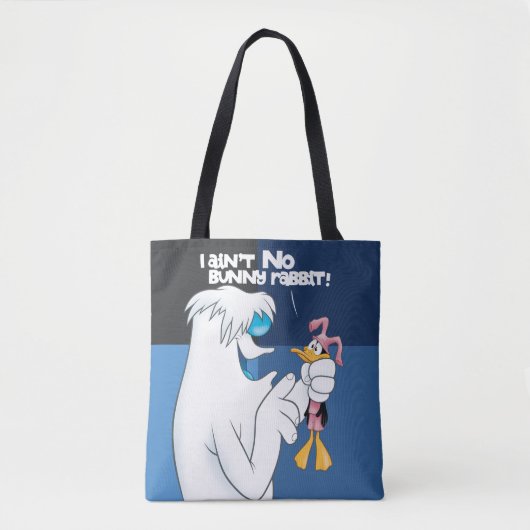 "Ik ben geen Bunny Rabbit" Hugo & DAFFY DUCK™ Tote Bag (Voorkant)