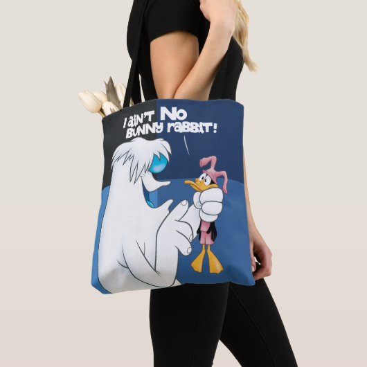 "Ik ben geen Bunny Rabbit" Hugo & DAFFY DUCK™ Tote Bag (Dichtbij)