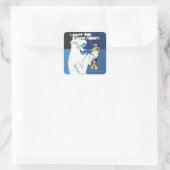 "Ik ben geen Bunny Rabbit" Hugo & DAFFY DUCK™ Vierkante Sticker (Tas)