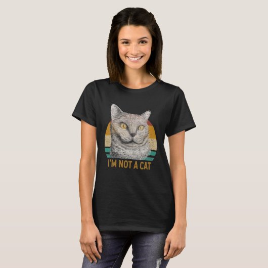 Ik ben geen Cat Advocaat Humor Viral Video Meeting T-shirt (Voorkant volledig)