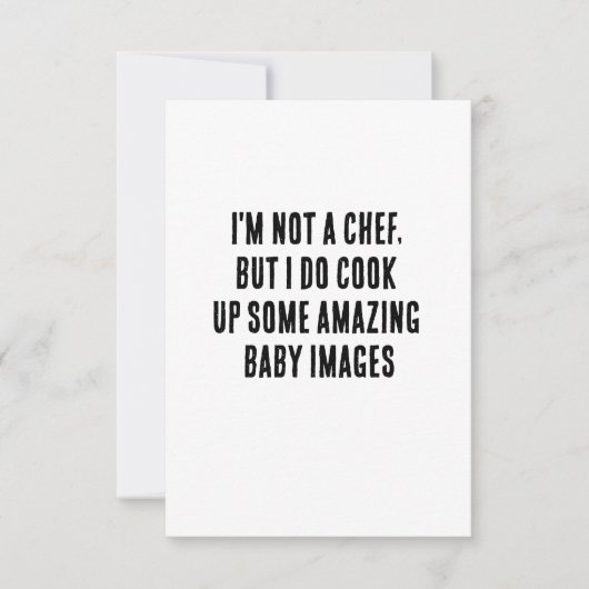 Ik ben geen chef-kok, maar ik kook een geweldige b bedankkaart (Voorkant)