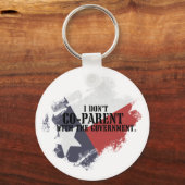 Ik ben geen co-ouder met de overheid - Sleutelhang Sleutelhanger (Voorkant)