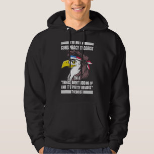 Ik ben geen complot Theorist Eagle Mullet Hoodie