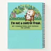 Ik ben geen controle freak: Hilarious Writer's Com Notitieboek (Achterkant)