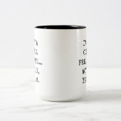 Ik ben geen controle freak maar aangepaste collega tweekleurige koffiemok (Center)