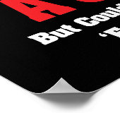 Ik ben geen Cop - Funny Naughty Adult Humor Poster (Hoek)