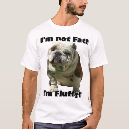 Ik ben geen dik Bulldog t-shirt (Voorkant)
