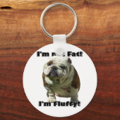 Ik ben geen dikke Bulldog sleutelhanger (Voorkant)