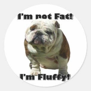 Ik ben geen dikke Bulldog stickers
