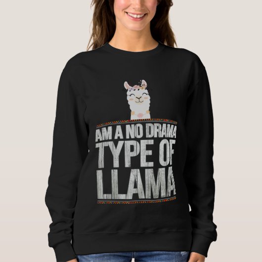 Ik ben geen drama-type lama trui (Voorkant)