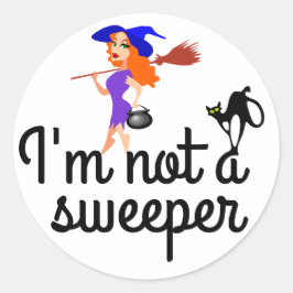 Ik ben geen echte, aanpasbare. ronde sticker