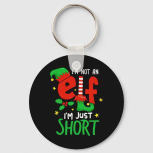 Ik ben geen elf, alleen korte grappige kerst-pjs M Sleutelhanger