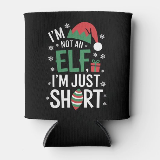 Ik ben geen elf, alleen maar korte, grappige kerst blikjeskoeler (Voorkant)