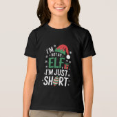 Ik ben geen elf, alleen maar korte, grappige kerst Tri-Blend shirt (Voorkant)