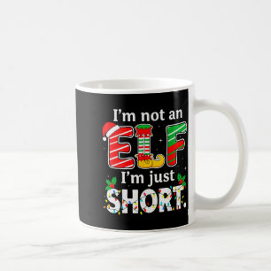 Ik ben geen elf, gewoon klein, grappig kerstfeest koffiemok