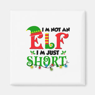 Ik ben geen elf, gewoon klein, grappig Kerstmis Xm Magneet