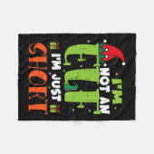 Ik ben geen elf, gewoon klein grappig Kerstmis Xma Fleece Deken (Voorkant (Horizontaal))