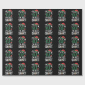 Ik ben geen elf, gewoon klein, grappige kerst Kers Cadeaupapier (Vlak)