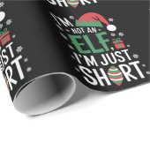 Ik ben geen elf, gewoon klein, grappige kerst Kers Cadeaupapier (Rol Hoek)