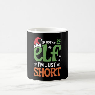 Ik ben geen elf, gewoon klein, grappige kerst Kers Koffiemok