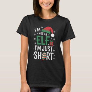 Ik ben geen elf, gewoon klein, grappige kerst Kers T-shirt