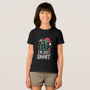 Ik ben geen elf, gewoon klein, grappige kerst Kers Tri-Blend Shirt