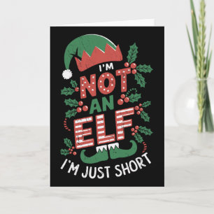 Ik ben geen elf, gewoon klein Ik ben geen elf Kers Kaart