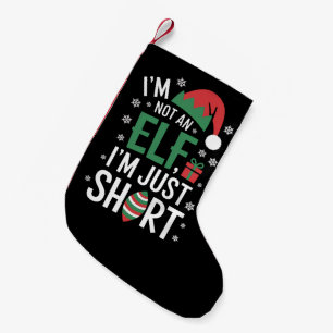Ik ben geen elf, gewoon klein, leuke kerst Kerstmi Kleine Kerstsok