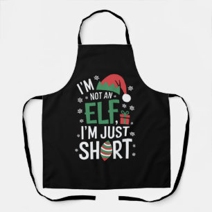 Ik ben geen elf, gewoon klein, leuke kerst Kerstmi Schort
