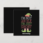 Ik ben geen elf, ik ben gewoon klein Grappig Kerst Kaart (Voorkant / Achterkant)