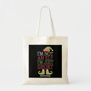 Ik ben geen elf, ik ben gewoon klein Grappige Kers Tote Bag