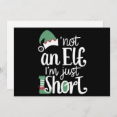 Ik ben geen Elf. Ik ben gewoon kortstondig kerstfe Feestdagenkaart (Voorkant / Achterkant)