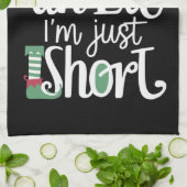 Ik ben geen Elf. Ik ben gewoon kortstondig kerstfe Theedoek (Gevouwen)