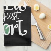 Ik ben geen Elf. Ik ben gewoon kortstondig kerstfe Theedoek (Quarter Fold)