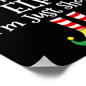 Ik ben geen elf in een korte kerst wedstrijd poster (Hoek)