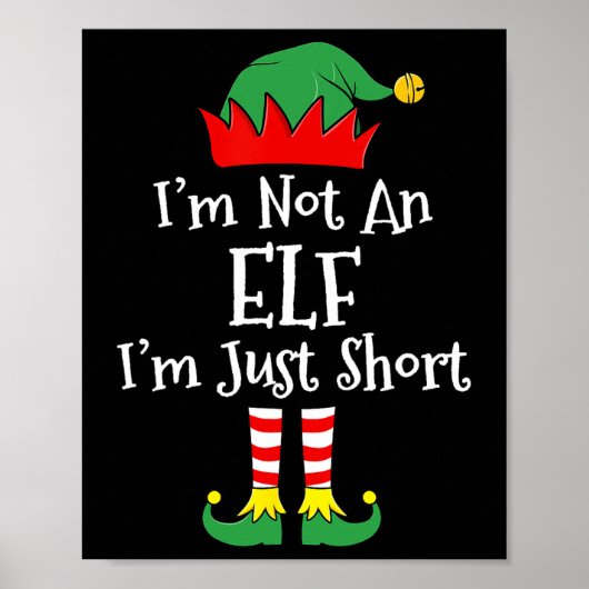 Ik ben geen elf in een korte kerst wedstrijd poster (Voorkant)