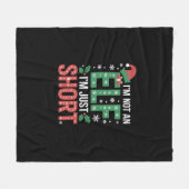 Ik ben geen elf, maar een korte, grappige kerstmis fleece deken (Voorkant (Horizontaal))
