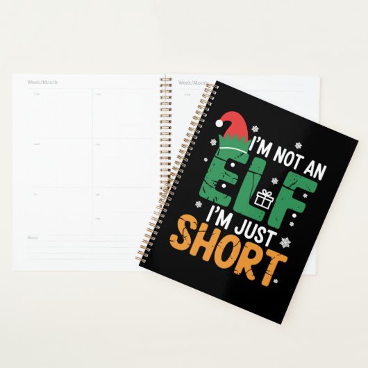 Ik ben geen elf, maar een korte, grappige kerstmis planner (Display)