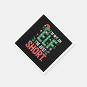 Ik ben geen elf, maar een korte, grappige kerstmis servet (Hoek)