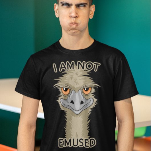 Ik ben geen Emused Emu Pun T-shirt