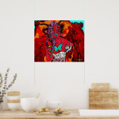 Ik ben geen engel, ik ben vanavond vrij poster (Keuken)