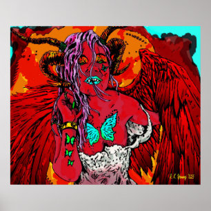 Ik ben geen engel, ik ben vanavond vrij poster