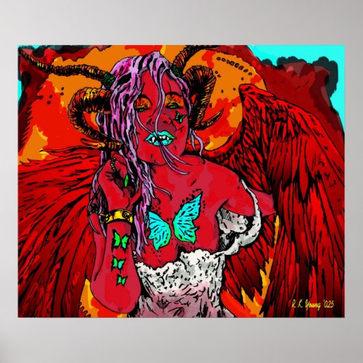 Ik ben geen engel, ik ben vanavond vrij poster (Voorkant)